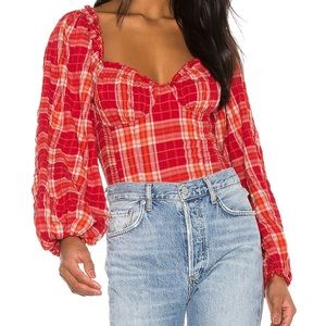 Free People Cherry Bomb Top